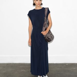 Jersey Gathered Maxi Dress