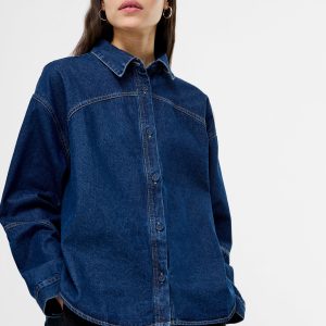 Denim Cropped Shirt