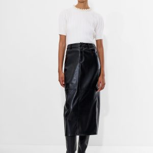 Croc Printed Midi Skirt