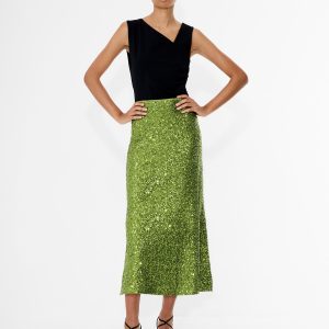 Sequin Midi Skirt
