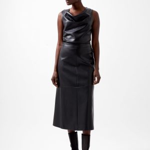 PU Midi Skirt