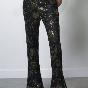 Sequin Flare Trousers