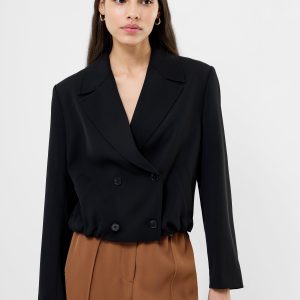 Tailored Double Breasted Cropped Jacket