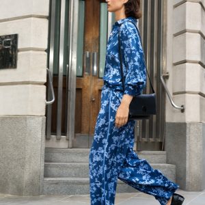 Celaya Floral Straight Leg Trousers